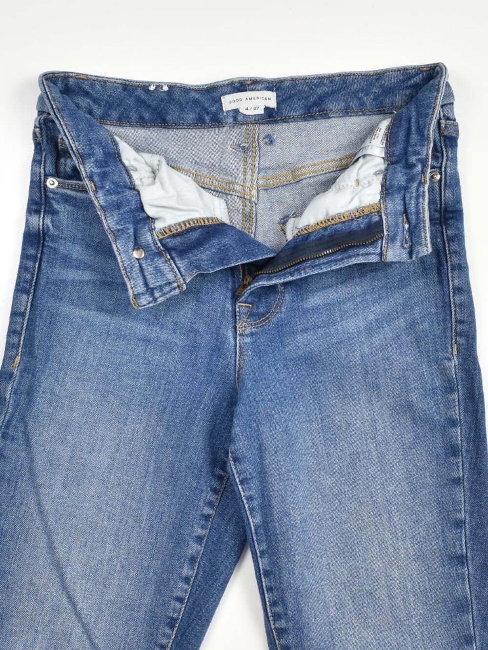 Good American Good Waist Step Hem Jeans - 4 / 27 - Picture 5 of 8